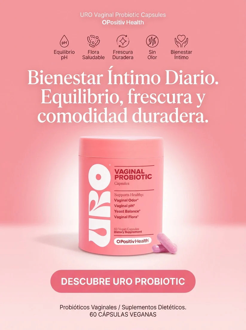 URO — Probióticos Vaginales 60 cápsulas | Apoyo para flora íntima y bienestar urinario