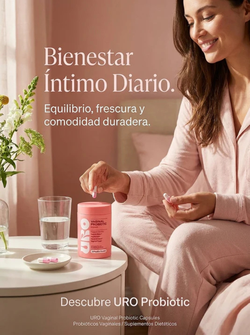 URO — Probióticos Vaginales 60 cápsulas | Apoyo para flora íntima y bienestar urinario