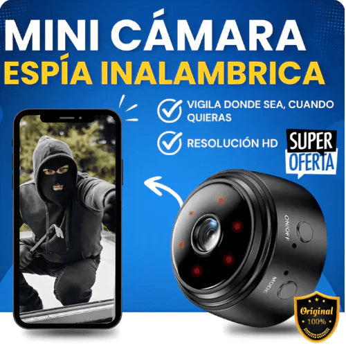 🔐 Mini Cámara de Seguridad HD – Vigila Todo, Desde Cualquier Lugar